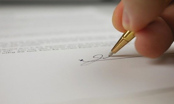 Signing Contract Image Preview